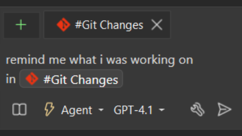 Chat input field with prompt